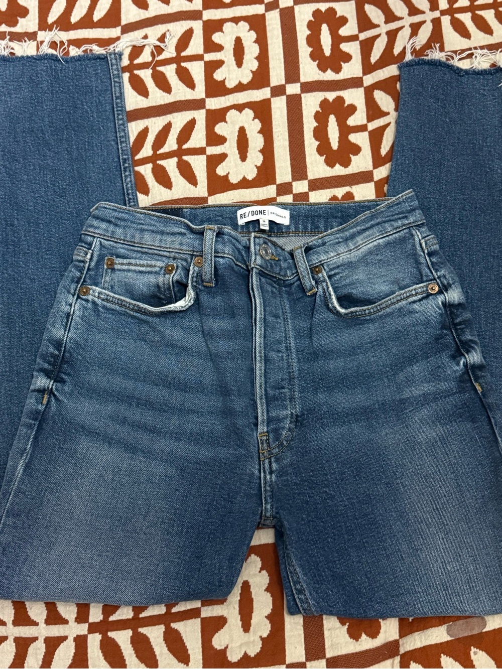 Re/Done High Rise Denim Jean